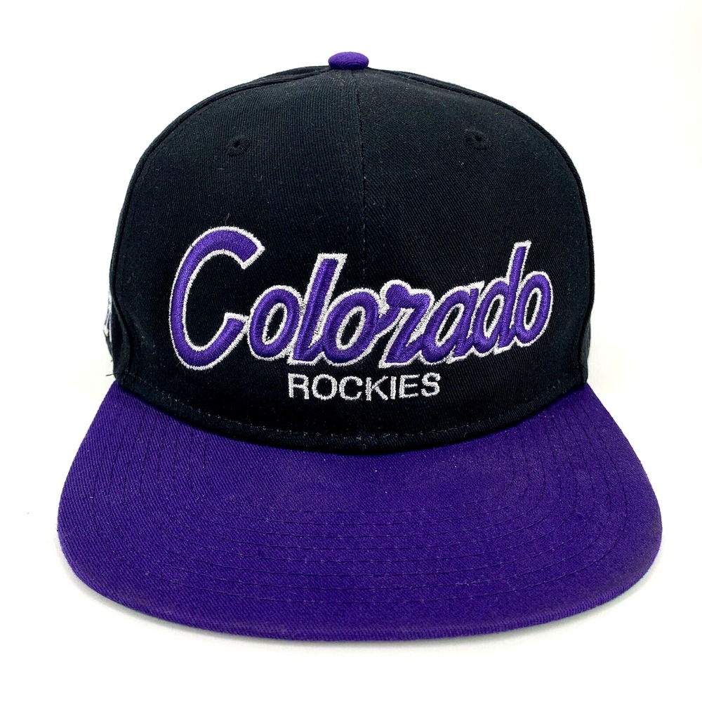 Vtg Colorado Rockies Hat Sports‎ Specialties Cap Snapback Script Logo Baseball